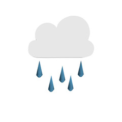 cloud and rain icon