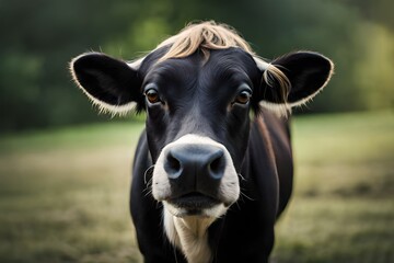 Obraz na płótnie Canvas portrait of a cow