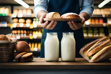 Photo sur Plexiglas Boulangerie bread in a bakery