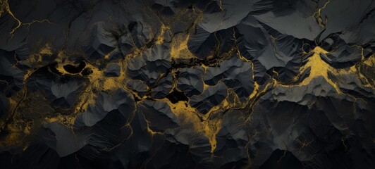 Abstract marble marbled marble stone rock granite texture luxury background banner - Gold yellow black colors