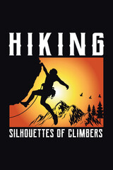 Hiking trendy t shirt design, Unique outdoor design