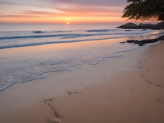 sunset at the beach