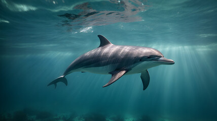 Fototapeta premium dolphin in the sea