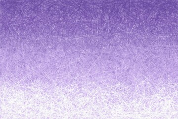 Purple and white background, texture in the form of coloured lines reminiscent of crayons. Disordered lines, different directions of lines. Different shades of light purple and white.