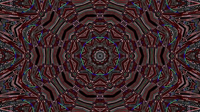 Abstract background moving stripes and flashing with shining light dots. Animation with circles	