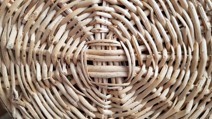 The picture of a wicker base which can be used as texture