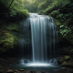 Obraz premium waterfall in the forest