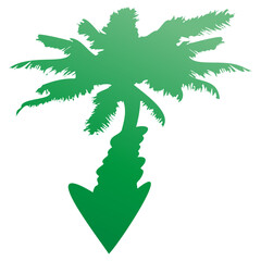 palm tree silhouette for logo