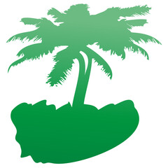 palm tree silhouette for logo