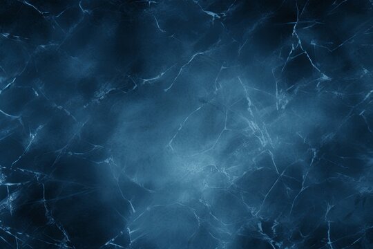 ice winter background, dark hole, cracks grunge texture blue wallpaper, horror scary haunted concept, Generative AI
