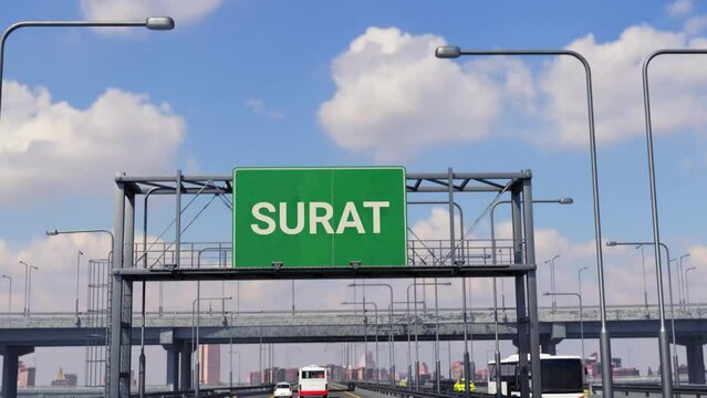 SURAT Road Sign