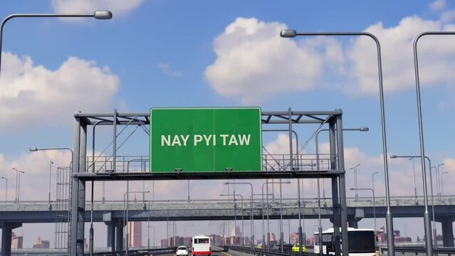 NAY PYI TAW Road Sign