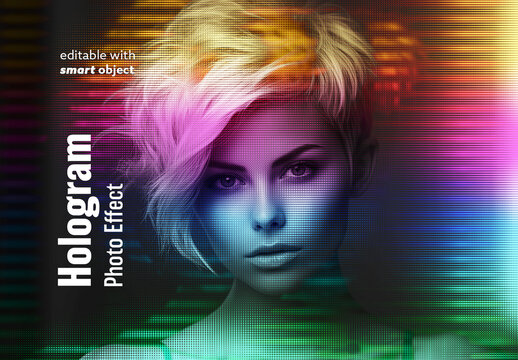 Hologram Photo Effect