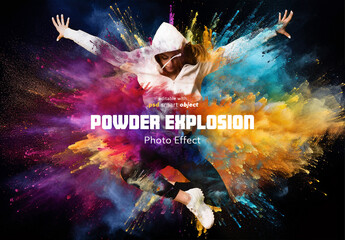 Powder Explosion Photo Effect