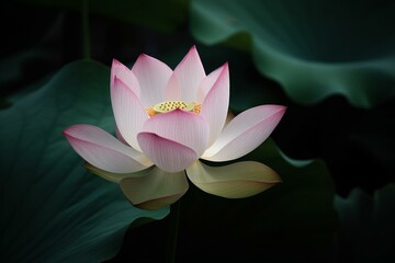 A serene lotus flower perfect for unwinding. Generative AI