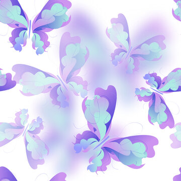 Butterfly collection. Watercolor illustration. Colorful Butterflies clipart set. Pink blue butterfly. Baby shower design elements. Party invitation, birthday celebration. Spring or summer decoration