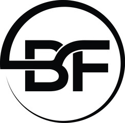 vector BF logo - obrazy, fototapety, plakaty