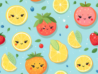 fruits seamless pattern