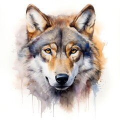 Fototapeta premium portrait of a white wolf