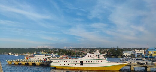 boats in the harbor