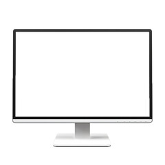 Pc monitor that takes up the whole picture on a transparent background