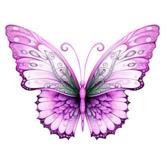pink butterfly on white background watercolor, artwork, clip art, clipart, water color, png