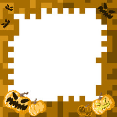 halloween pumpkin frame