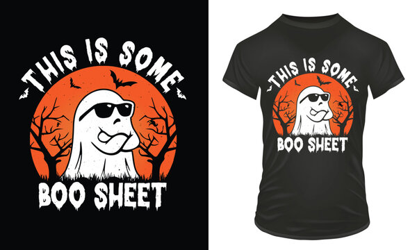 This in some boo sheet design, Halloween t-shirt design