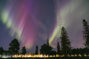 Foto auf Acrylglas Nordlichter Aurora - Polarlichter - Lappland 