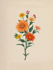 ramo de flores botanicas