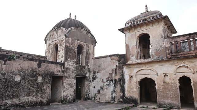 Ruins of Khaebuja Mahal and Shish Mahal of Dhar Fort, Medieval Period Fort, Dhar, Malwa, Madhya Pradesh, India.