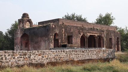 Obraz premium Ruin Fortress of Dhar Fort, Ruin Palace, Dhar, Malwa, Madhya Pradesh, India.