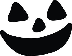 Silhouette Smiley Face Mask