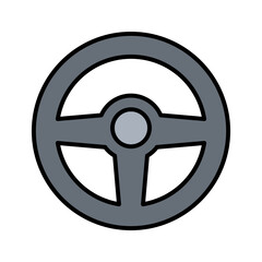 Fototapeta premium Steering wheel icon