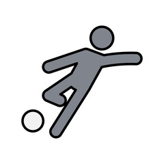 Playing football icon