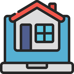 House Laptop Icon
