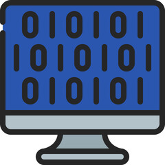 Binary Code Computer Icon