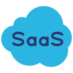 SaaS Model Cloud Icon