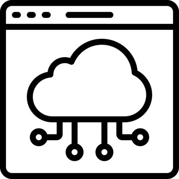 Cloud Computing Website Icon