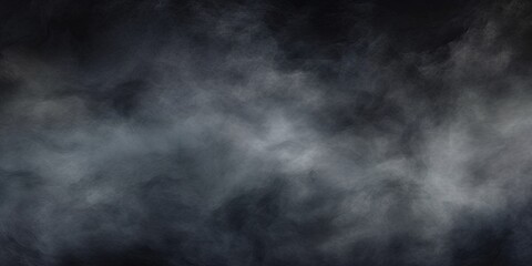 gray grunge smoke texture,  dark sky,  black night cloud, horror theme background, Generative AI - obrazy, fototapety, plakaty