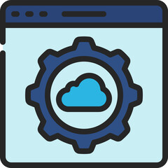 Cloud Website Application Icon