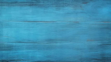 Muurstickers blue wood paint grunge texture, fancy vintage Christmas  background, Generative AI © Yash