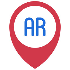 AR Location Pin Icon