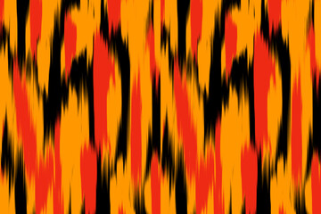 Uzbek ikat pattern and fabric in Uzbekistan. Abstract background for wallpaper, textile, cloth, fashion, table cloth