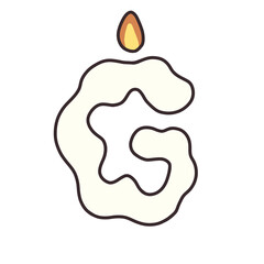 Halloween candle font