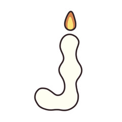 Halloween candle font