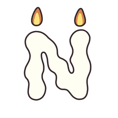 Halloween candle font