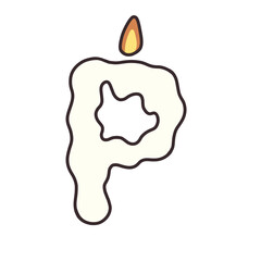 Halloween candle font