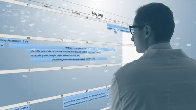 The attending physician compares the data with the patient's observation and treatment algorithm. The list of actions is scheduled by date. The idea of high-quality Medic observation and support