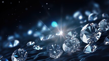 Shiny beautiful luxurious diamonds background - obrazy, fototapety, plakaty